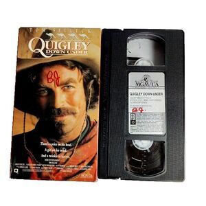 Quigley Down Under VHS Movie Tom Selleck 1990 Action Humor Romance PG 13